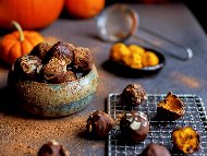Домашни есенни бонбони трюфел с тиква и шоколад